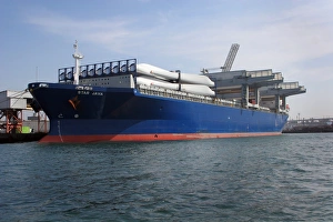 The Norwegian general cargo and container ship Star Java docked pierside The Norwegian general cargo and container ship Star Java docked pierside