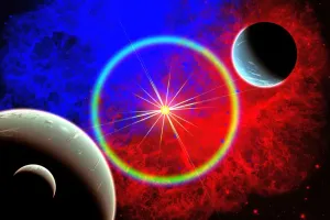 Space Art Illustration Prints: A distant alien star system