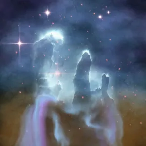 Space Exploration Images Prints: Pillars of Creation in the Eagle Nebula