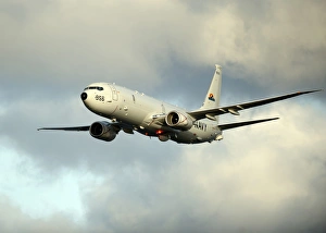 Atlantic Ocean Aerial Photography Prints: A P-8A Poseidon in flight