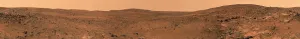 Martian Landscape Photography Prints: Panoramic view of Mars