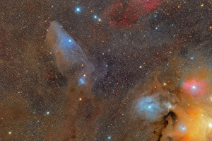 Emission Nebula Images Prints: The Rho Ophiuchi cloud complex