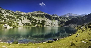 Ribno Banderishko Lake in Pirin National Park, Bansko, Bulgaria Ribno Banderishko Lake in Pirin National Park, Bansko, Bulgaria