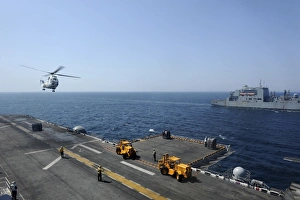 Vertical Replenishment by SA330J Puma Helicopter Art Prints