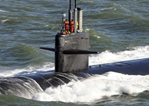 Sailors aboard the attack submarine USS Newport News Sailors aboard the attack submarine USS Newport News
