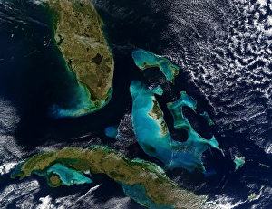 Satellite view of the Bahamas, Florida, and Cuba Satellite view of the Bahamas, Florida, and Cuba