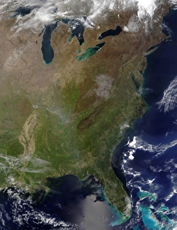 Satellite view of the United States East Coast Satellite view of the United States East Coast