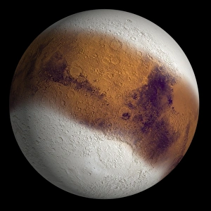 Planetary Science Photos Prints: Simulated view of Mars