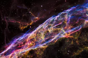 Emission Nebula Prints: Detail of a small section of the Veil Nebula