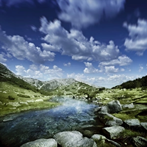 Small stream in the mountains of Pirin National Park, Bansko, Bulgaria Small stream in the mountains of Pirin National Park, Bansko, Bulgaria