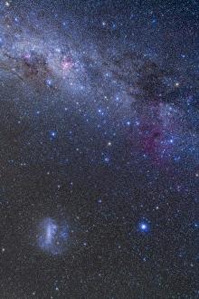 The southern sky and Milky Way from Canopus up to the Carina Nebula The southern sky and Milky Way from Canopus up to the Carina Nebula