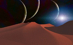 Deep Space Exploration Prints: Space landscape