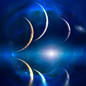 Abstract Space Art Prints: Space landscape