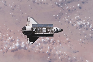 Space Shuttle Endeavour Print, Nadir View