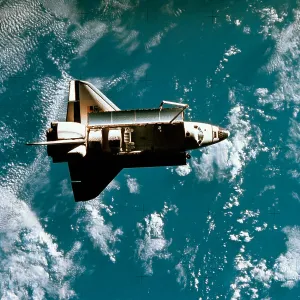 Earth From Space View Prints: Space Shuttle in Space