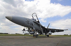 Spanish F-18M aircraft at Lechfeld Airfield, Germany Spanish F-18M aircraft at Lechfeld Airfield, Germany