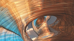 Abstract Architecture Prints: Strange Sculpture Structure