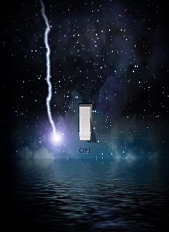 Abstract Space Art Prints: Switch Universe On