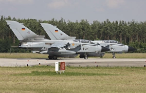 Tornado aircraft of the German Air Force at Lechfeld Airbase, Germany Tornado aircraft of the German Air Force at Lechfeld Airbase, Germany
