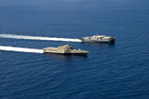 USS Coronado and USNS Millinocket transit in formation USS Coronado and USNS Millinocket transit in formation