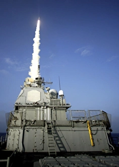 USS Lake Erie launches a Standard Missile 3 USS Lake Erie launches a Standard Missile 3