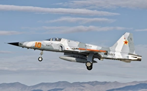 Side view of a F-5N Freedom Fighter aircraft Side view of a F-5N Freedom Fighter aircraft