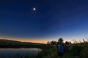Total Solar Eclipse Prints: Wide angle view of the August 21