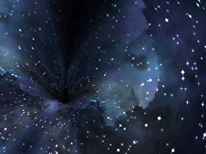 Cosmic Background Prints: Wormhole in Space