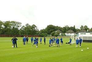 Everton Training at Bellefield Print