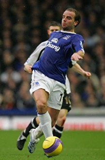 Everton v Newcastle United Andy Van der Meyde in action during the game Everton v Newcastle United Andy Van der Meyde in action during the game
