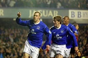 Images Dated 27th May 2005: Everton's Historic Victory: Everton 1-0 Man United (04-05)