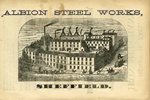 Advertisement for John R. Spencer and Son, Albion Steel Works, Pea Croft (later known as Solly Street), 1868 Advertisement for John R. Spencer and Son, Albion Steel Works, Pea Croft (later known as Solly Street), 1868