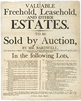 Bill announcing the sale by auction of freehold and leasehold property at Jericho Bill announcing the sale by auction of freehold and leasehold property at Jericho