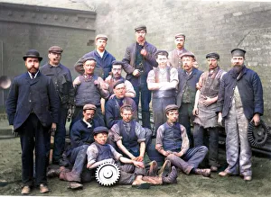 Brown Bayleys Steel Works Ltd., Foundry Workers, Sheffield, Yorkshire, 1908 Brown Bayleys Steel Works Ltd., Foundry Workers, Sheffield, Yorkshire, 1908