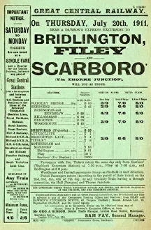 Great Central Railway: excursion to Bridlington, Filey and Scarborough, 1911 Great Central Railway: excursion to Bridlington, Filey and Scarborough, 1911