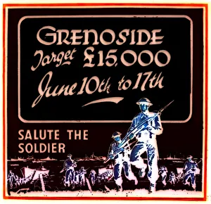 Grenoside, Sheffield, Salute the Soldier poster, 1940s Grenoside, Sheffield, Salute the Soldier poster, 1940s