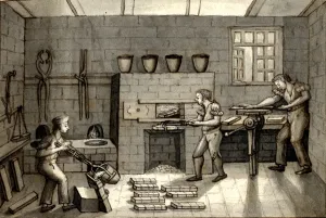 IIlustration from A short account of the founders of the silver and plated establishments in Sheffield, R. M IIlustration from A short account of the founders of the silver and plated establishments in Sheffield, R. M