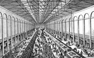Interior of Norfolk Market Hall, Sheffield, 1862 Interior of Norfolk Market Hall, Sheffield, 1862