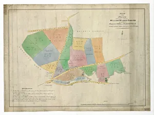 Map of the estate belonging to the late William Wilson, c. 1850 Map of the estate belonging to the late William Wilson, c. 1850