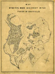 Map of the Pitsmoor district in the Parish of Sheffield, 1846 Map of the Pitsmoor district in the Parish of Sheffield, 1846