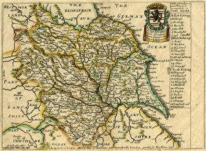 A Mapp (sic) of Yorkshire with its divisions and hundreds by Richard Blome, 1670 A Mapp (sic) of Yorkshire with its divisions and hundreds by Richard Blome, 1670