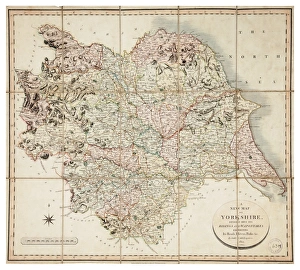 A new map of Yorkshire, divided into its ridings and wapentakes, exhibiting its roads, rivers, parks, etc A new map of Yorkshire, divided into its ridings and wapentakes, exhibiting its roads, rivers, parks, etc