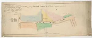 Plan of part of Broom Hall Lane, Sheffield, 1830 Plan of part of Broom Hall Lane, Sheffield, 1830