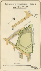 Plan of Burngreave Recreation Ground, 1897 Plan of Burngreave Recreation Ground, 1897
