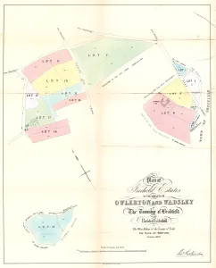 Plan of freehold estates in the hamlets of Owlerton and Wadsley in the township of Bradfield in the parish of Plan of freehold estates in the hamlets of Owlerton and Wadsley in the township of Bradfield in the parish of