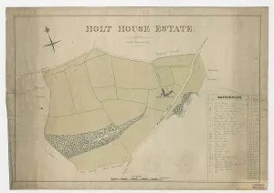 Plan of Holt House estate, Abbeydale, Sheffield, 1823 Plan of Holt House estate, Abbeydale, Sheffield, 1823