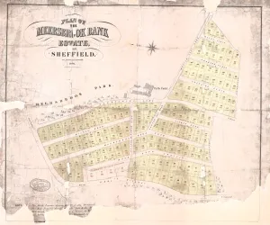 Plan of the Meersbrook Bank Estate near Sheffield, 1876 Plan of the Meersbrook Bank Estate near Sheffield, 1876