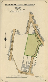 Plan of Nottingham Cliff Recreation Ground, 1897 Plan of Nottingham Cliff Recreation Ground, 1897