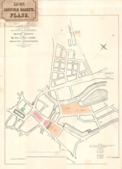 Plan of part of the Town of Sheffield shewing the existing markets, the property of His Grace the Duke of Norfolk Plan of part of the Town of Sheffield shewing the existing markets, the property of His Grace the Duke of Norfolk