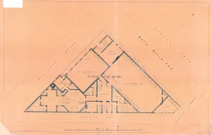 Plan of the Turkish, Swimming and other baths, Convent Walk, Sheffield; for sale, 1890 Plan of the Turkish, Swimming and other baths, Convent Walk, Sheffield; for sale, 1890